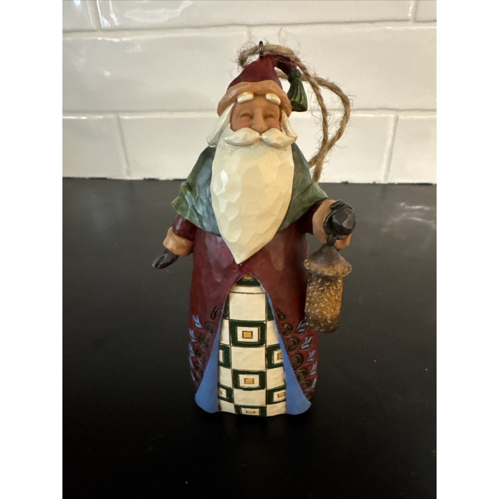 Jim Shore‎ Santa Ornament 2010 W/Lantern Heartwood Creek Figurine
